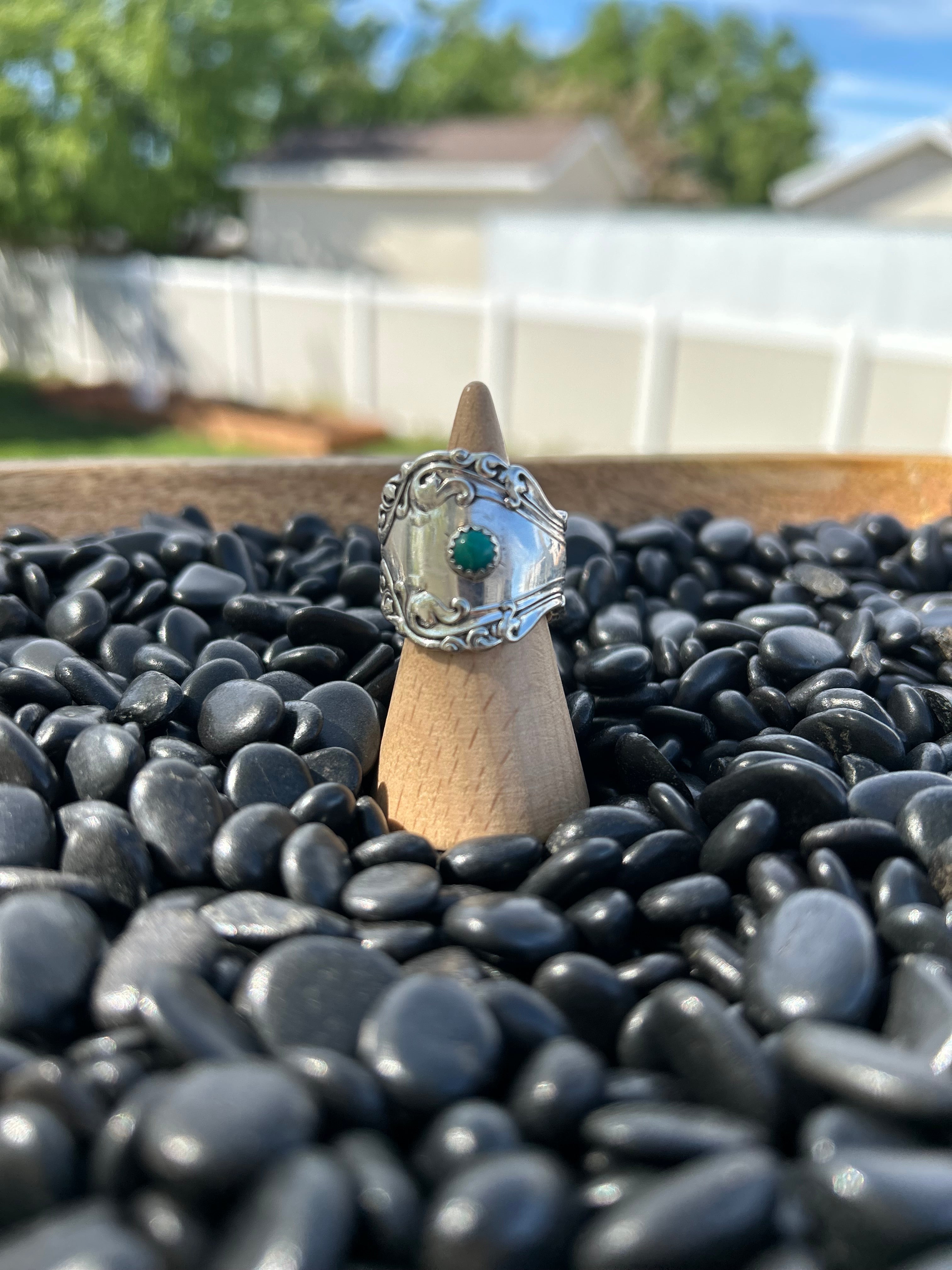 Little Blue Spoon Ring