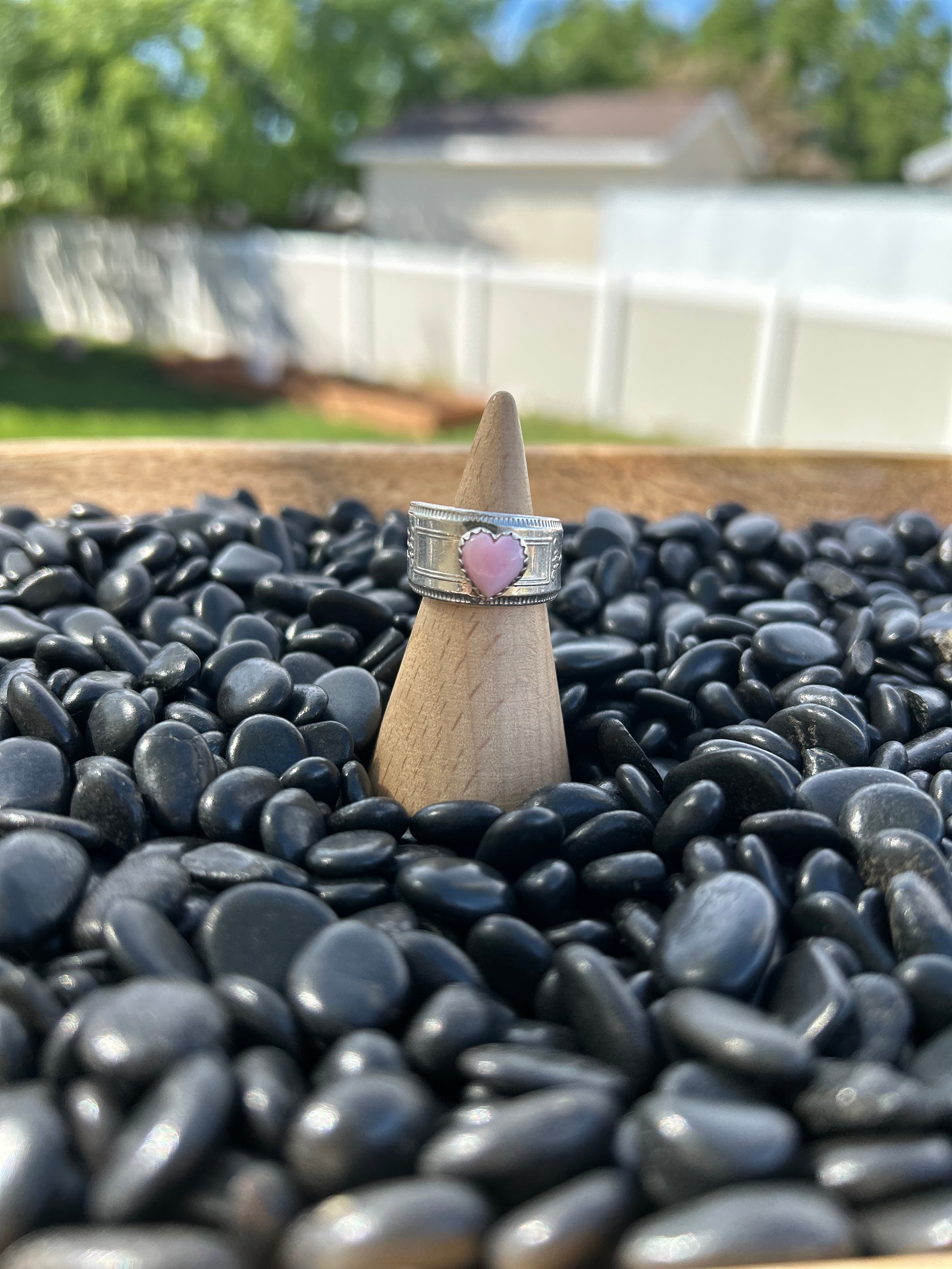 Pink Conch Dream Spoon Ring