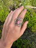 Pink Conch Butterfly Ring