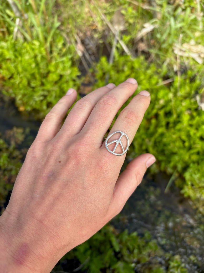 Peace Sign Ring