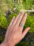 Turquoise Peace Sign Ring
